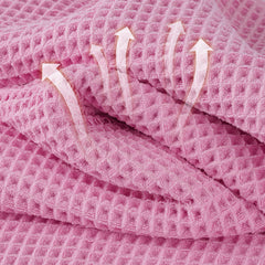 MICROFI close-up of waffle weave texture highlighting soft, fast-absorbing surface