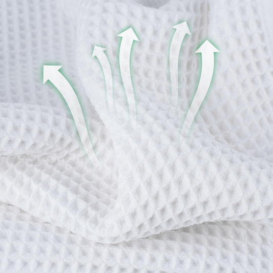 MICROFI waffle weave close-up highlighting texture and enhanced absorbency