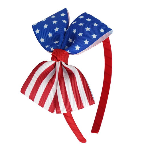 Midi Ribbon American flag front view showcasing patriotic bow and polished look