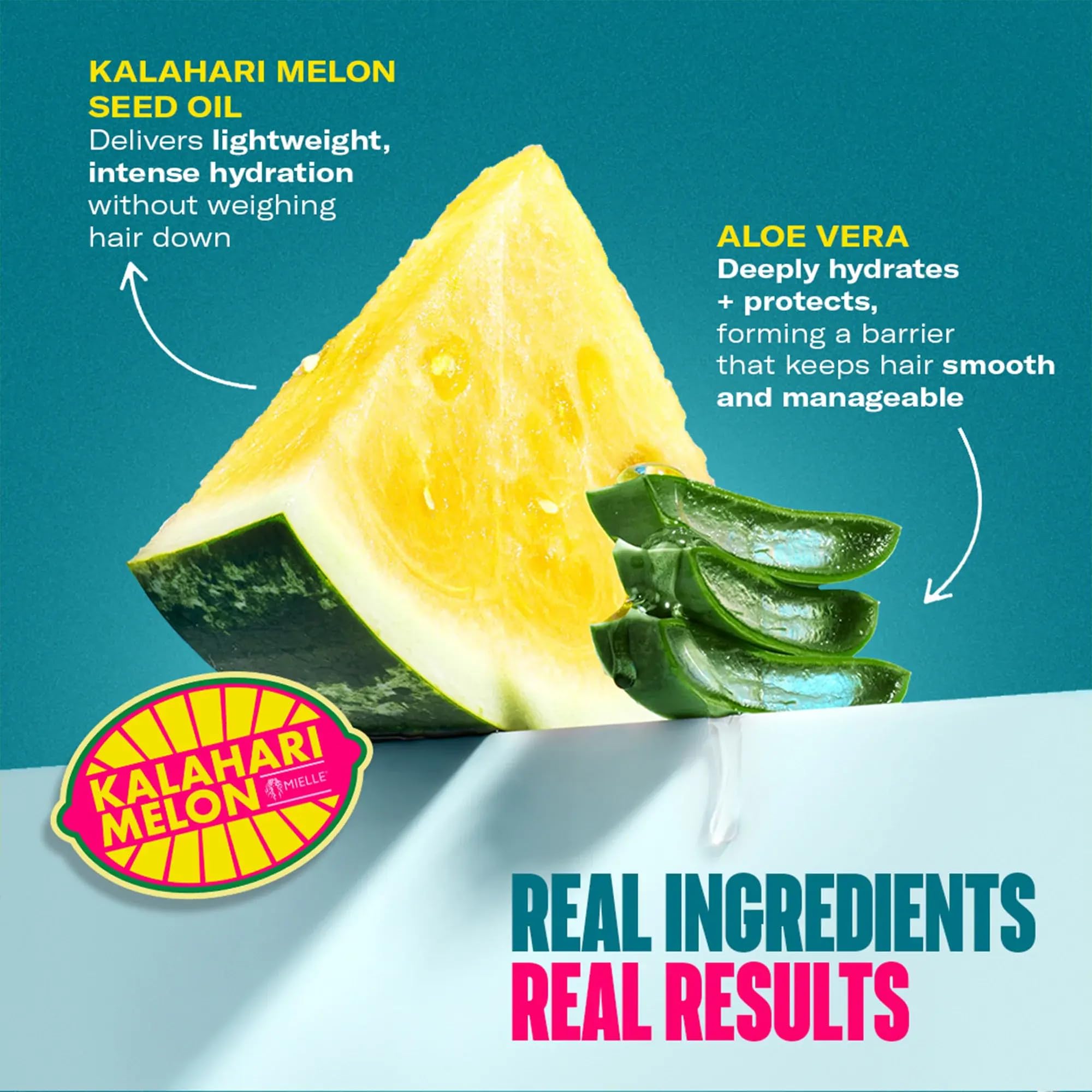 Mielle Organics label ingredients detail highlighting natural extracts