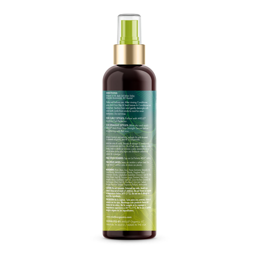 Mielle Organics bottle on bathroom shelf evoking everyday grooming convenience