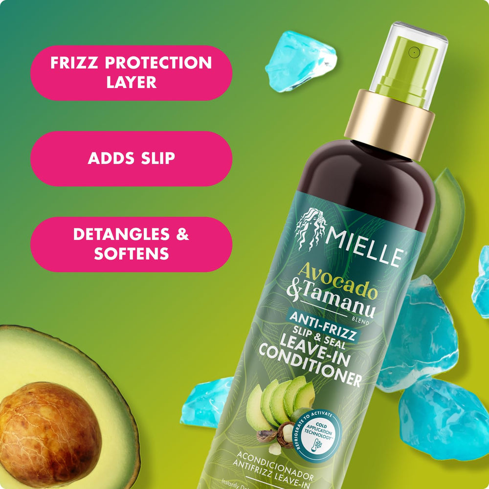 Mielle Organics product texture close-up highlighting lightweight, non-greasy formula