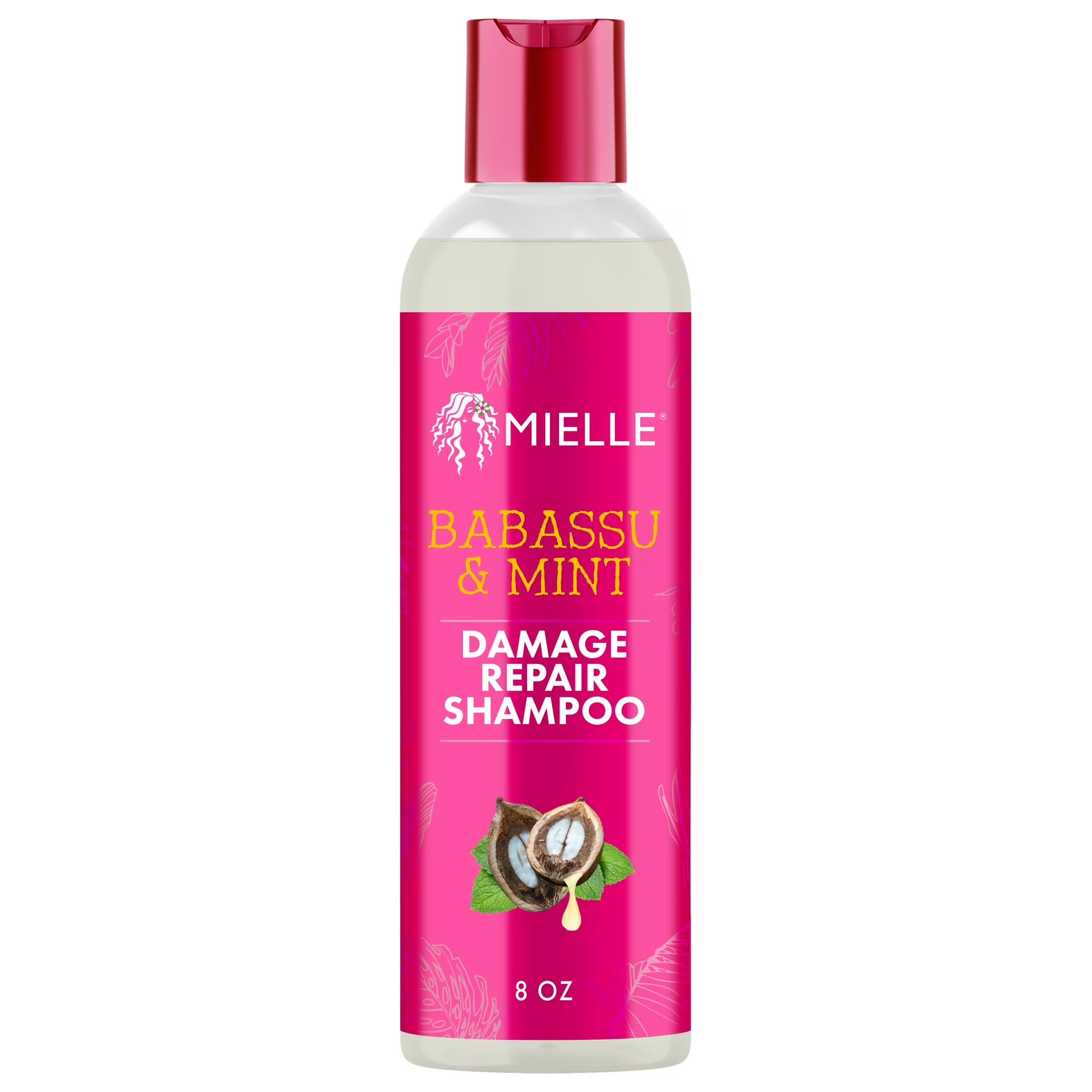 Mielle Organics front bottle showing product label and size benefits