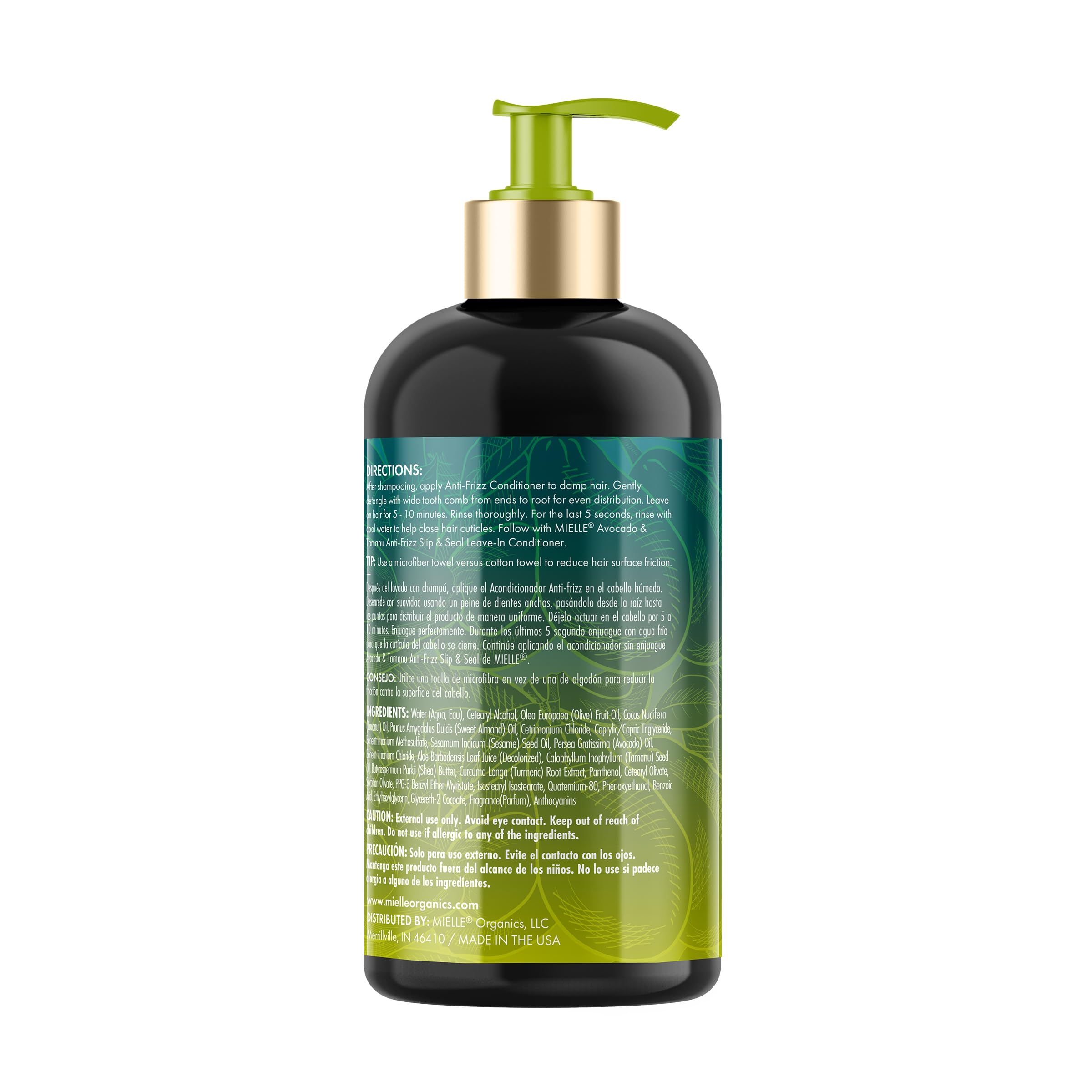 Mielle Organics bottle on bathroom shelf suggesting daily routine ease