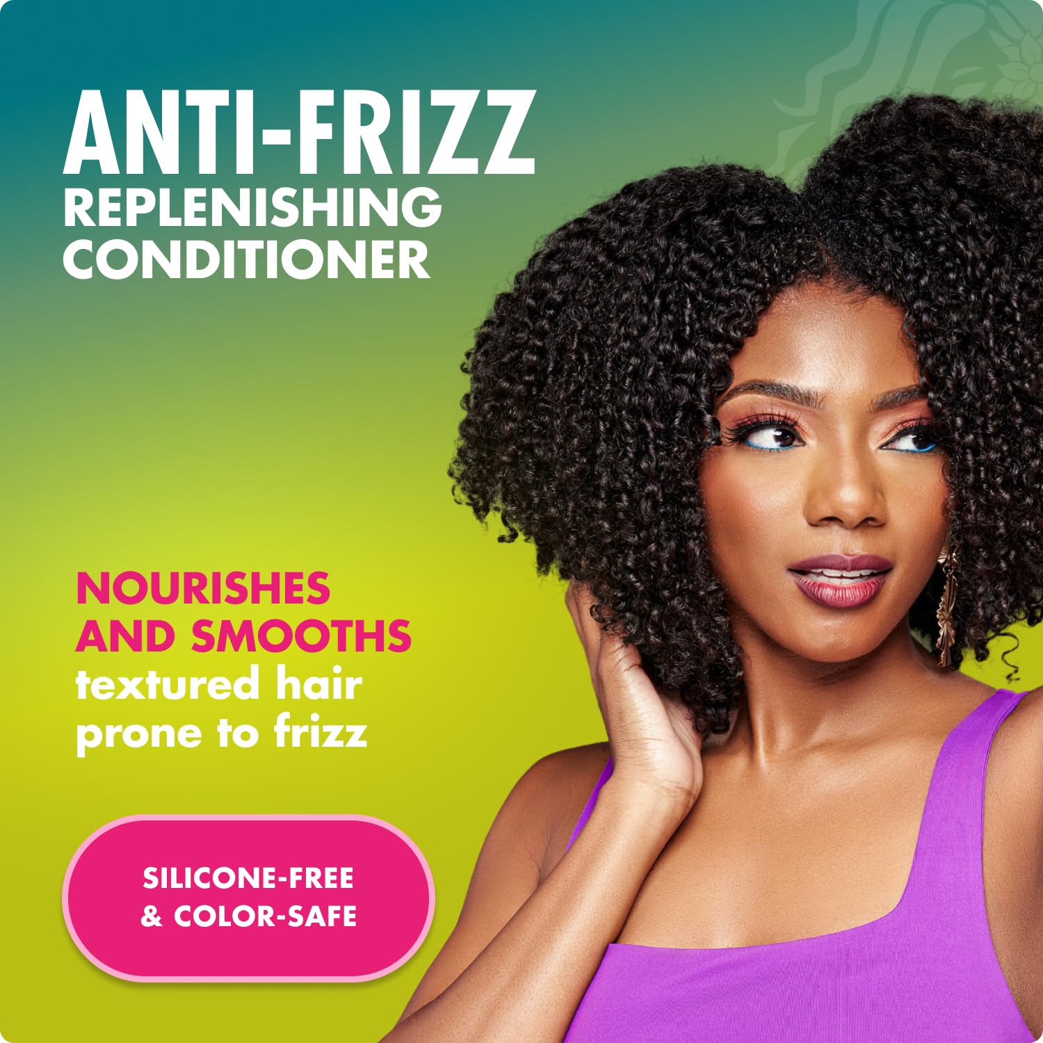 Mielle Organics conditioner pouring to show creamy texture and slip