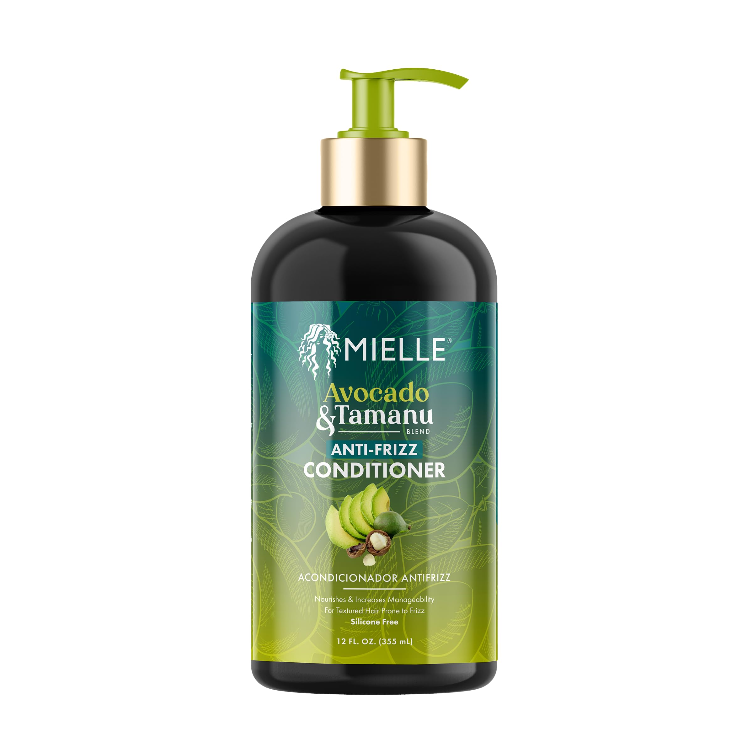 Mielle Organics front bottle showing avocado and tamanu benefits