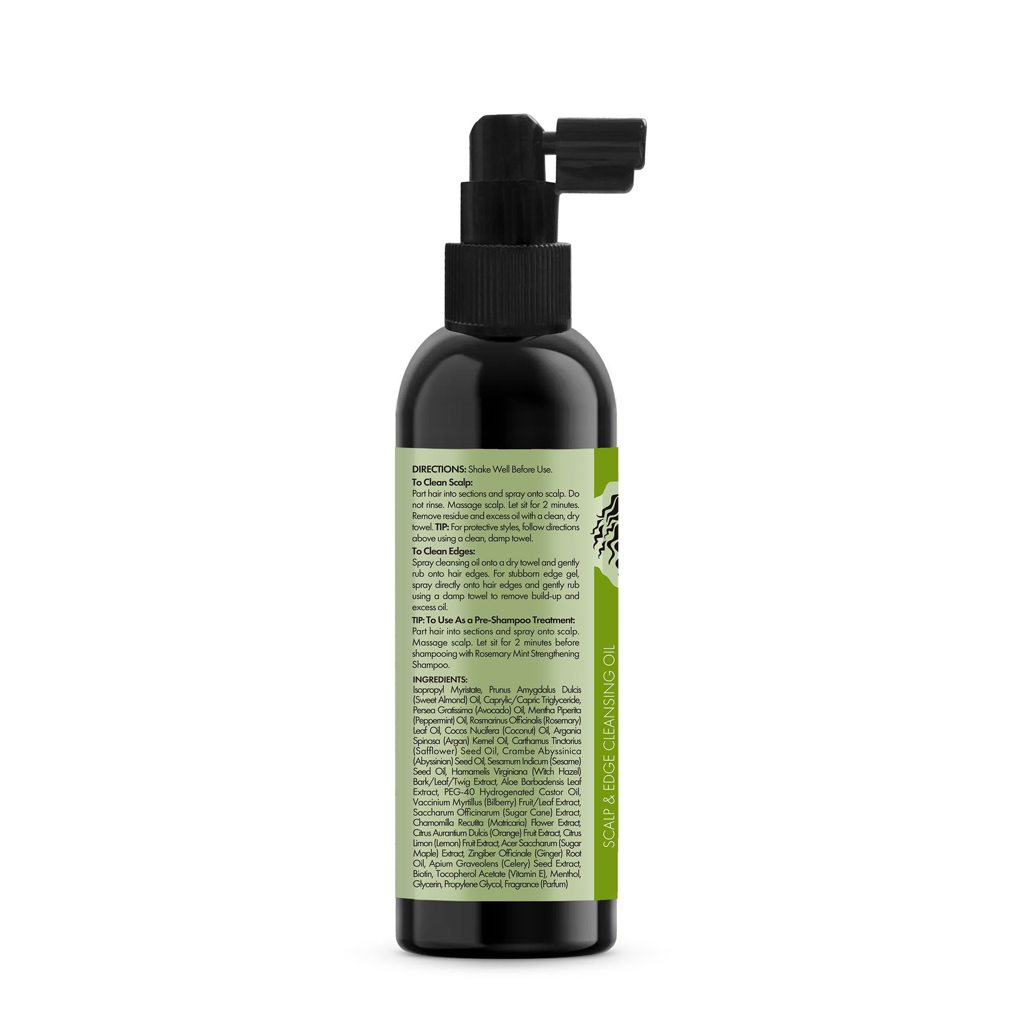 Mielle Organics rosemary and mint botanicals highlighting natural ingredients