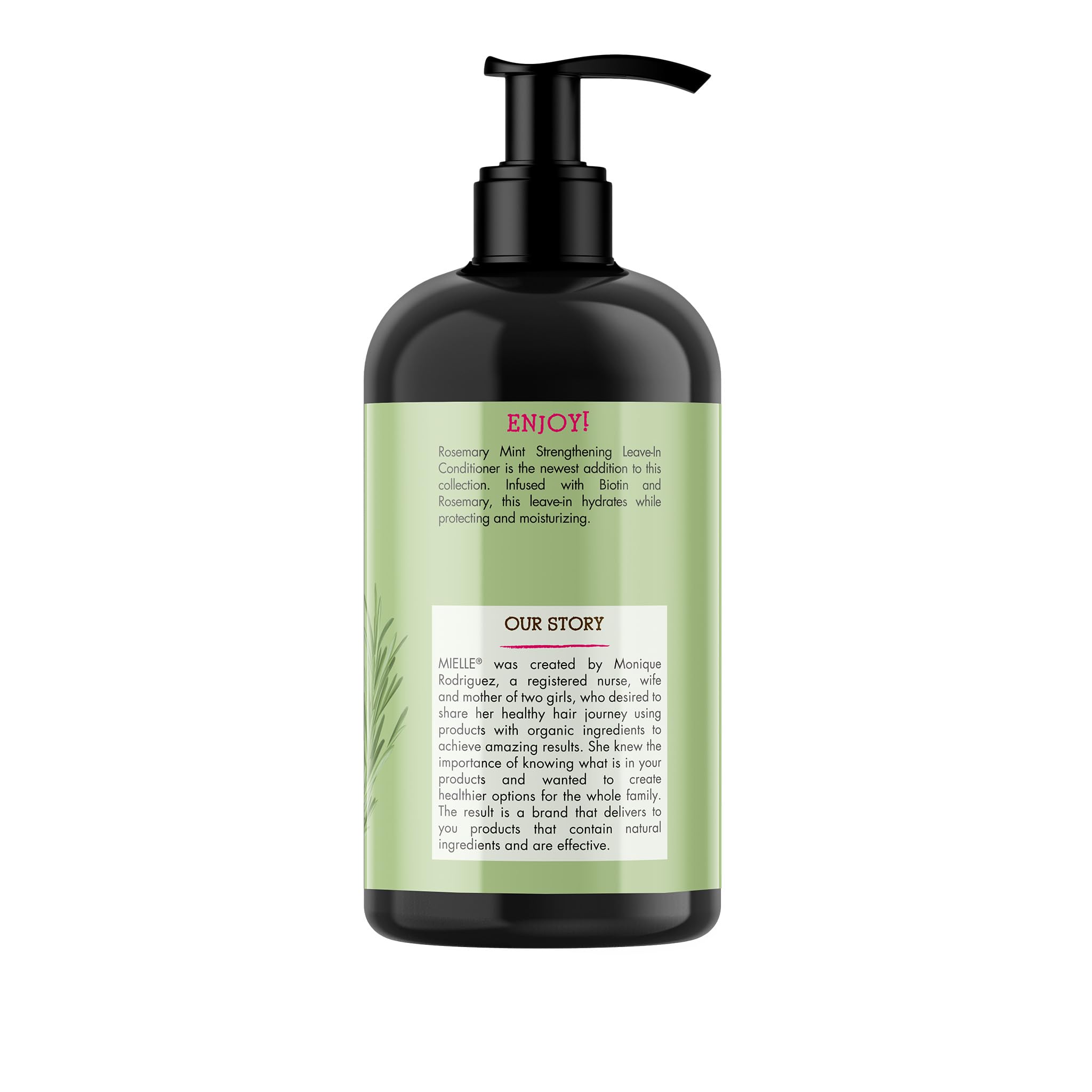 Mielle Organics bottle on bathroom shelf illustrating everyday use