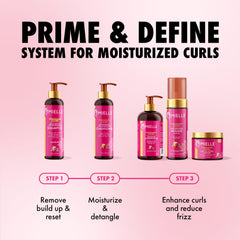 Mielle Organics pump dispensing creamy lather for easy detangling