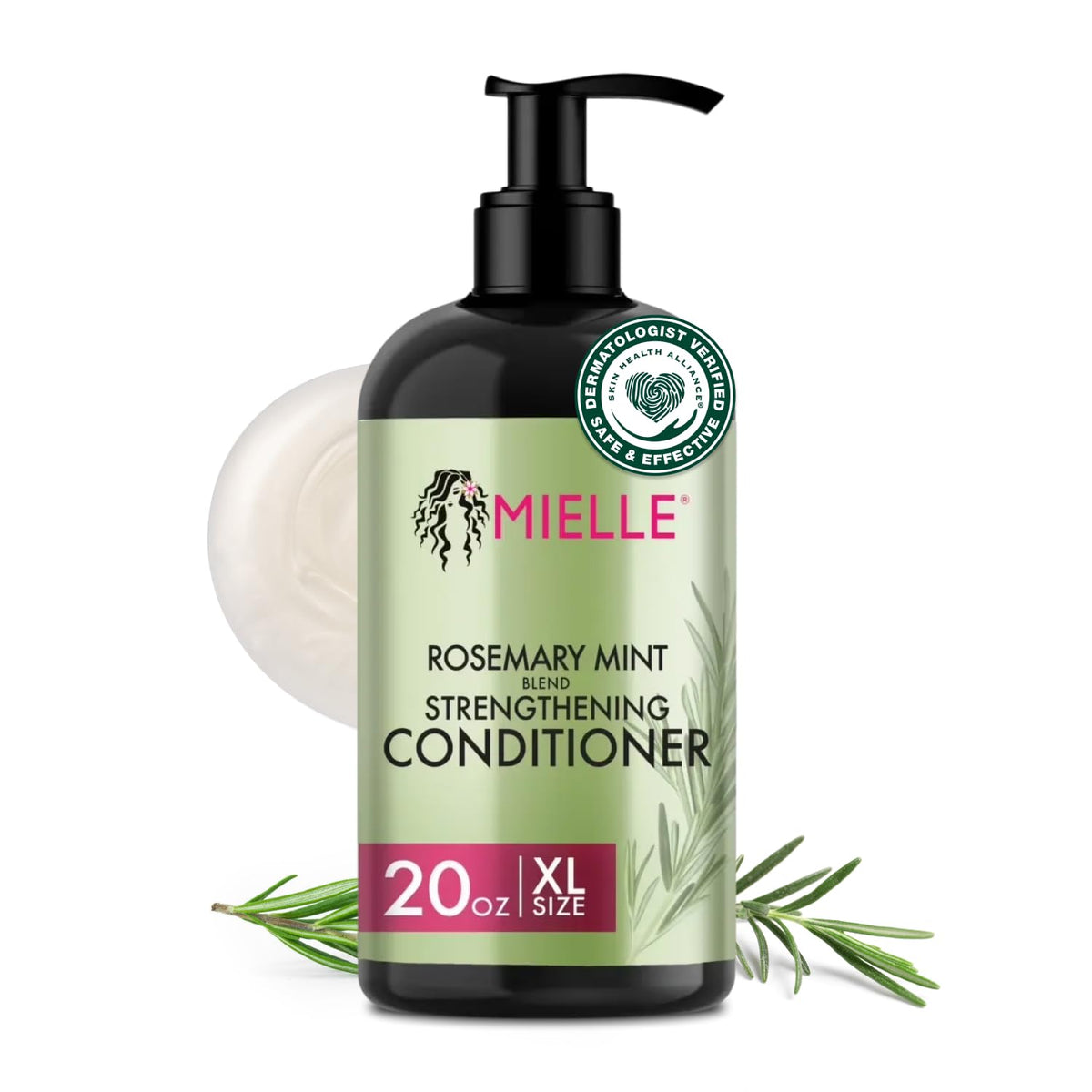Mielle Organics front bottle showing brand and product for easy identification and benefit