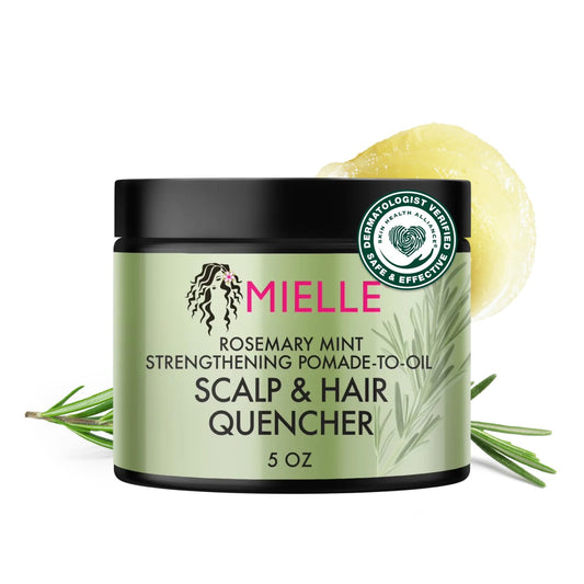Mielle Organics front jar view showing label and packaging for easy identification and style.