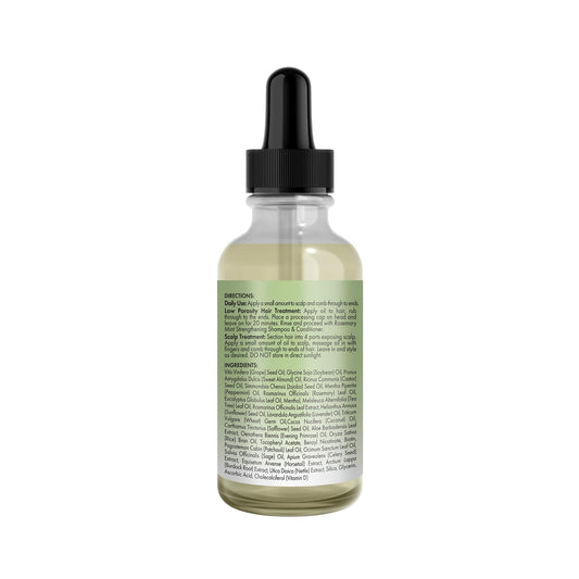 Mielle Organics close-up of oil texture highlighting lightweight, non-greasy absorption benefit