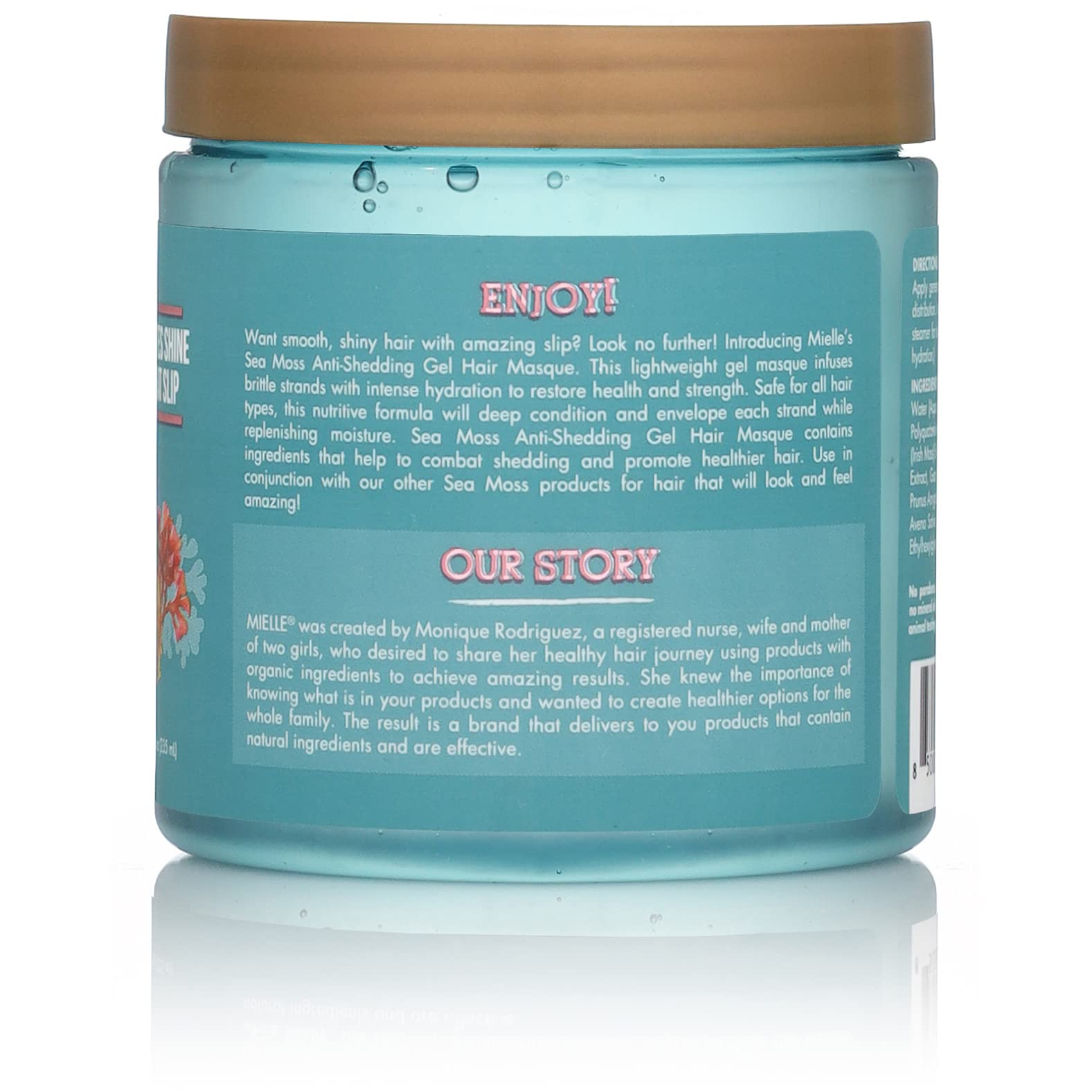 Mielle Organics on bathroom shelf lifestyle scene suggesting routine