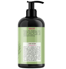Mielle Organics bottle in a modern shower scene conveying invigorating ritual benefit