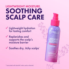 Mielle Organics lotion texture swipe showing lightweight absorbency