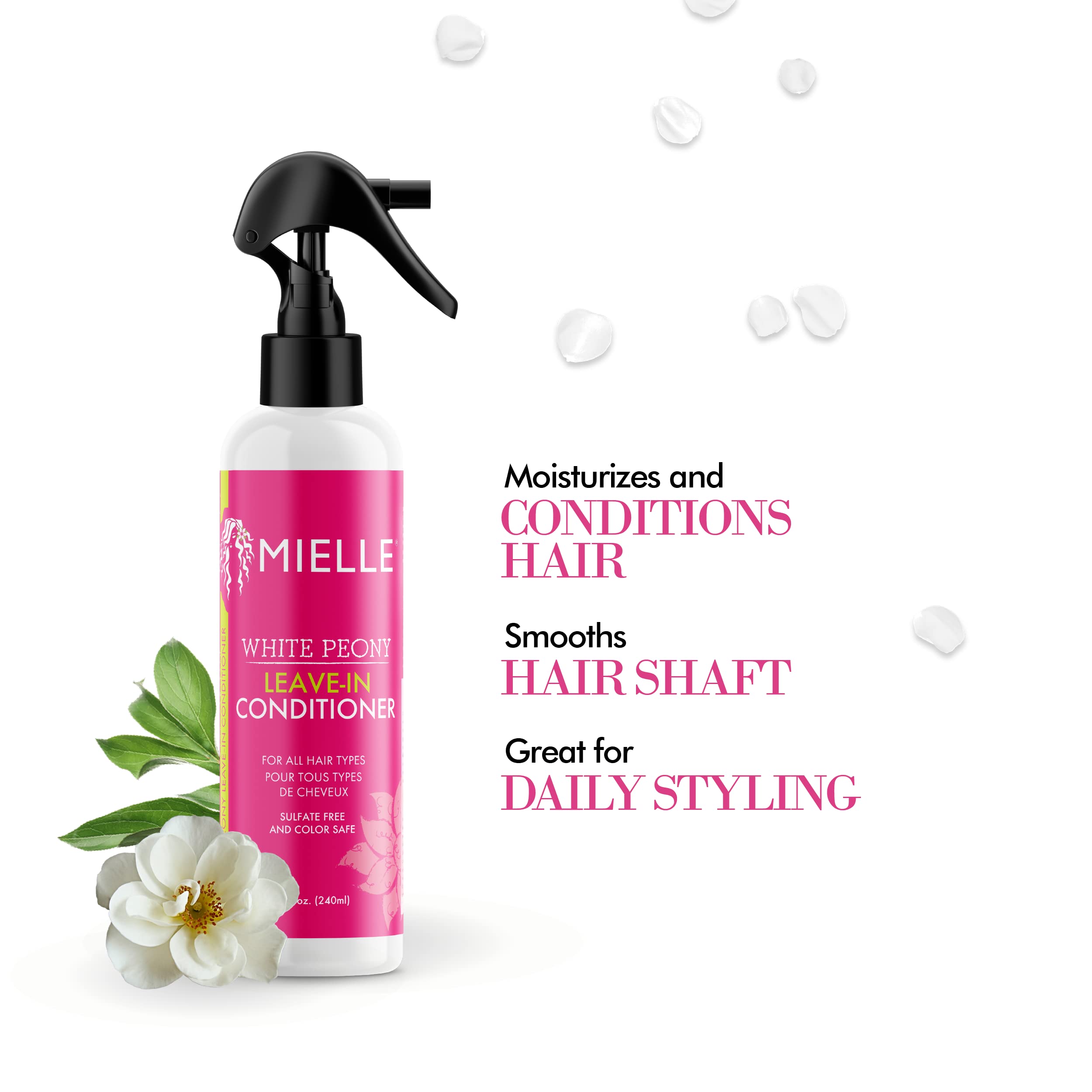 Mielle Organics applied to curly hair showing improved manageability benefit