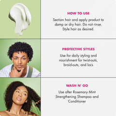 Mielle Organics used on edges demonstrating sleek finish and hold benefit