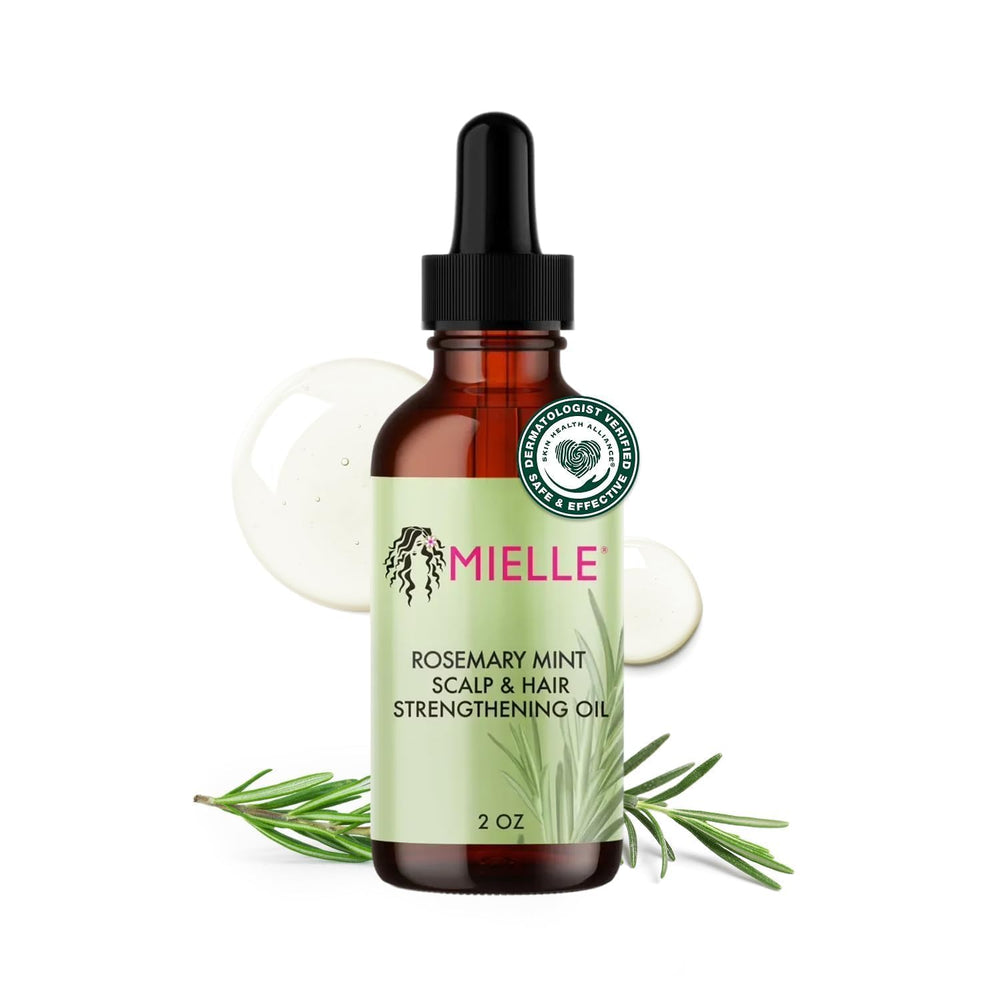 Mielle Organics bottle front view showing packaging and brand benefits