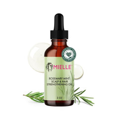 Mielle Organics bottle front view showing packaging and brand benefits