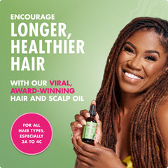 Mielle Organics label detail with ingredients list and biotin focus benefit