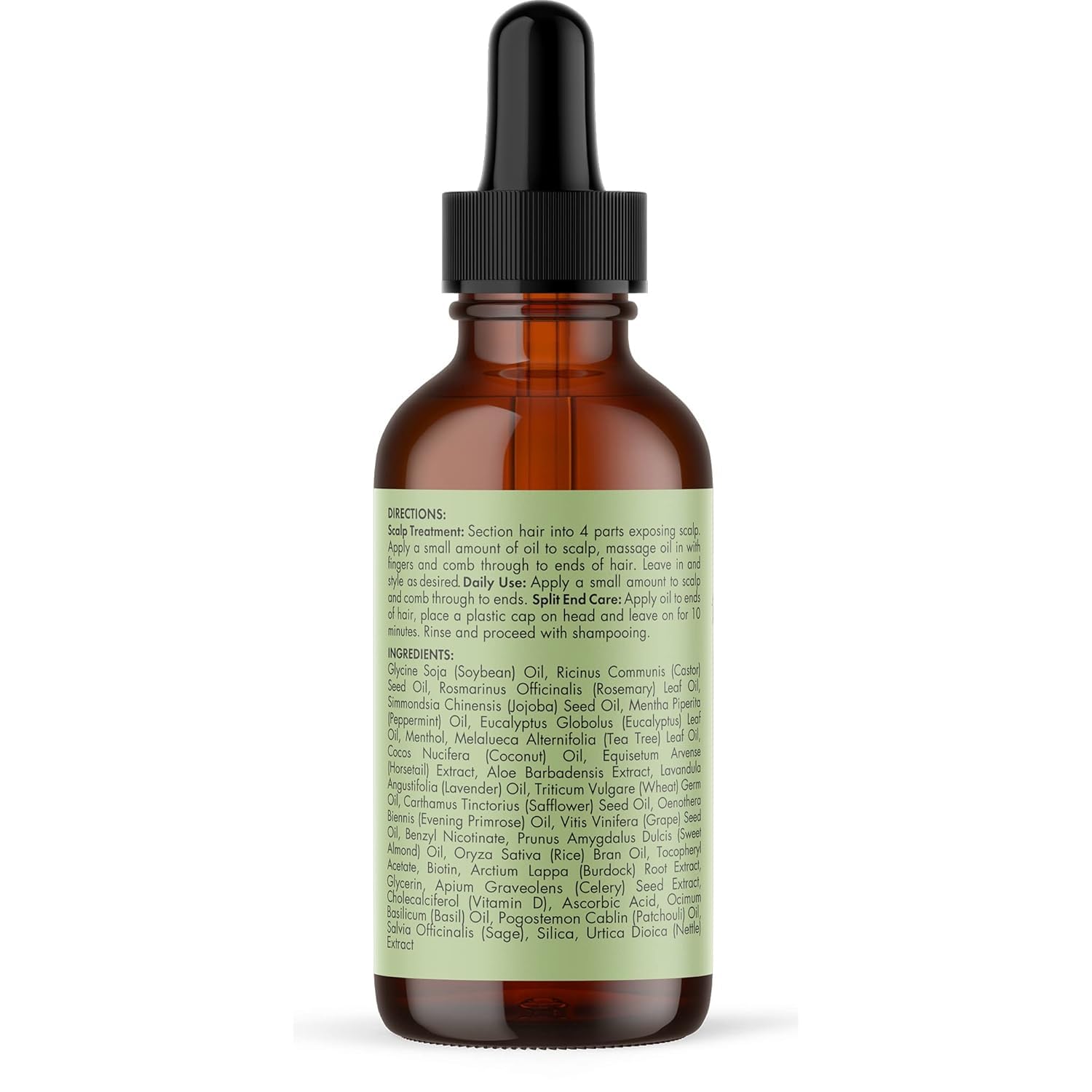 Mielle Organics 2 ounce bottle next to common items for scale and portability