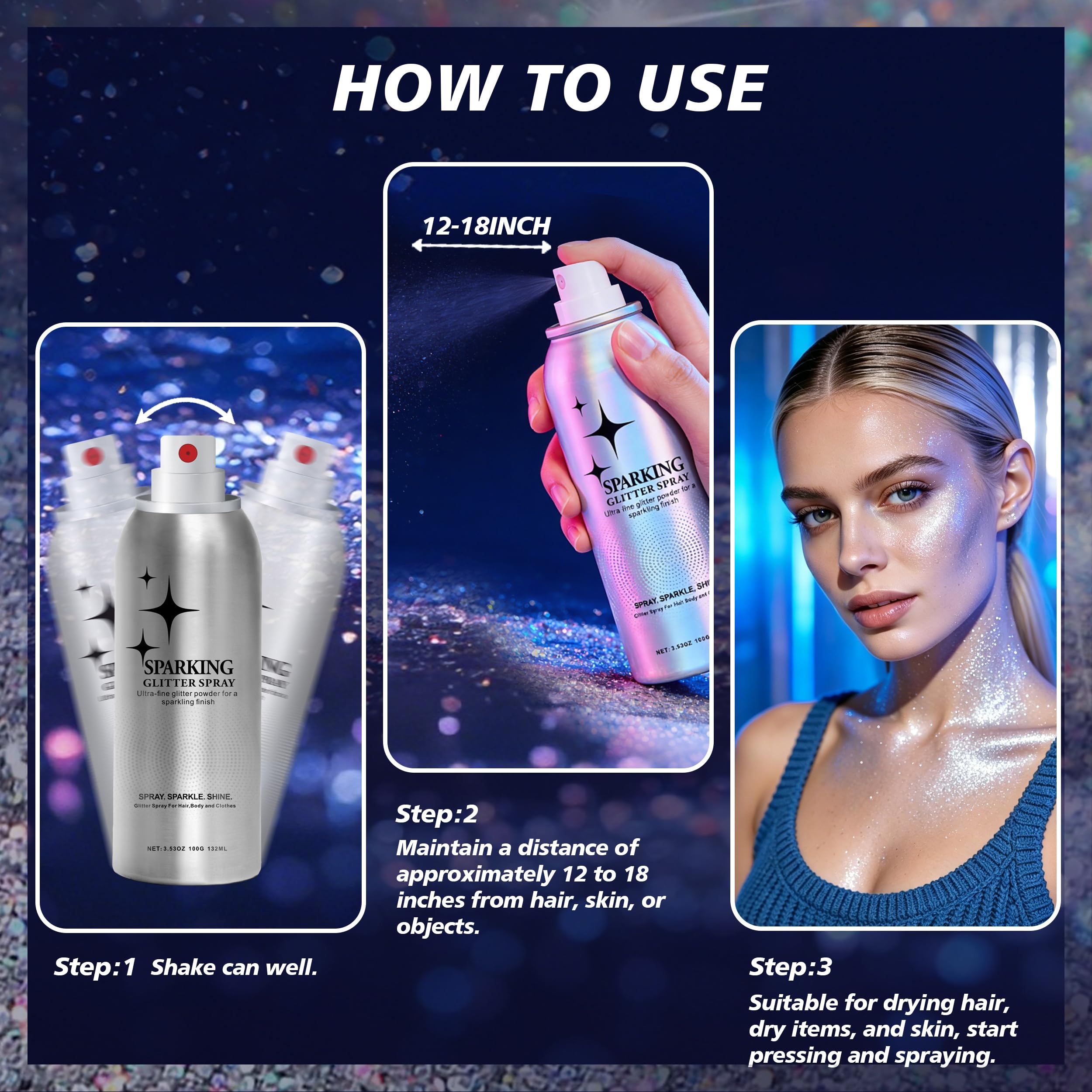 Mifeloy body shoulder shimmer displaying radiant festival-ready glow