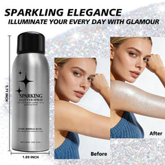 Mifeloy closeup glitter texture highlighting fine reflective particles