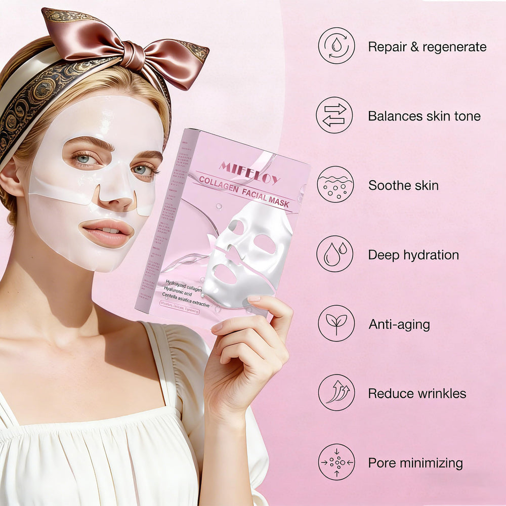 Mifeloy close-up of hydrogel mask texture demonstrating cooling smoothness