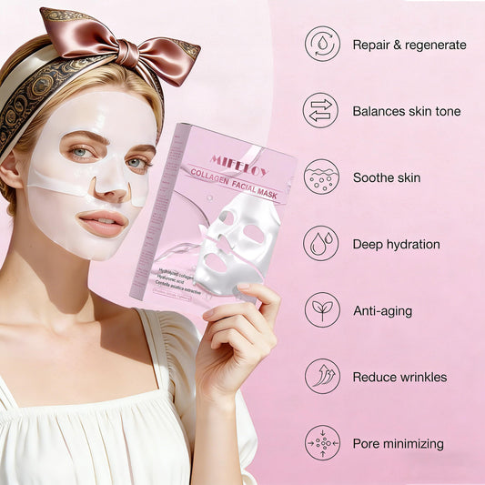 Mifeloy close-up of hydrogel mask texture demonstrating cooling smoothness