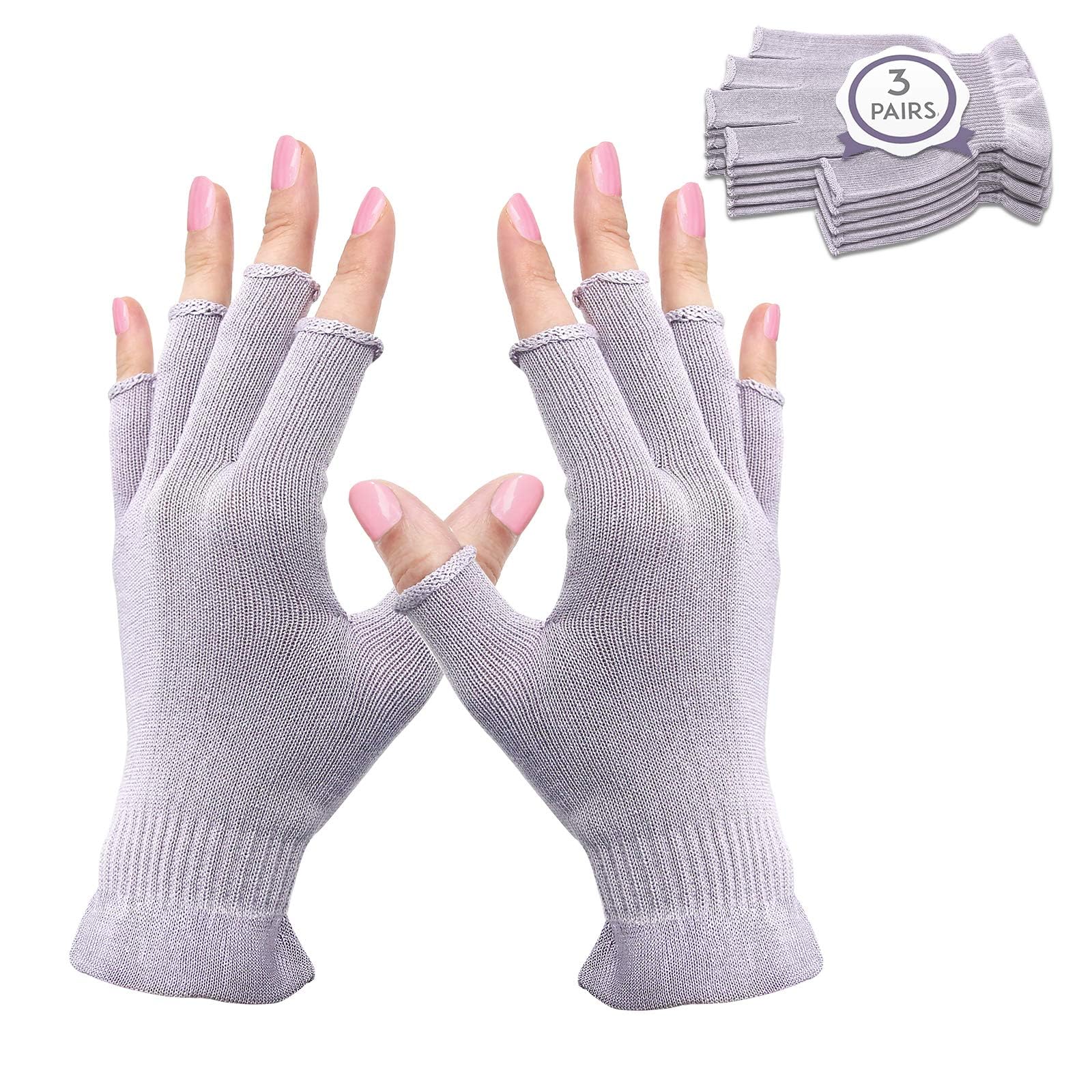 MIG4U pale purple gloves front packaging showing set convenience