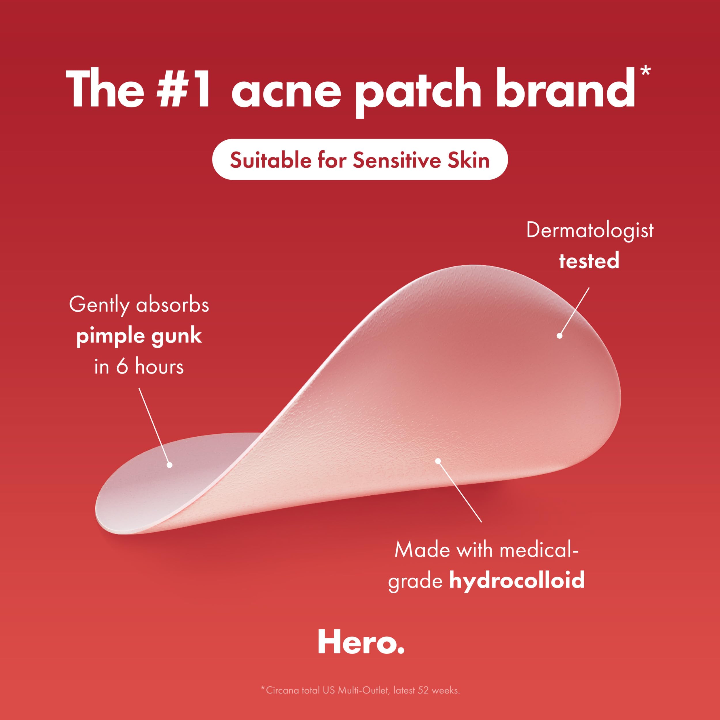 Mighty Patch being peeled off sheet demonstrating effortless application