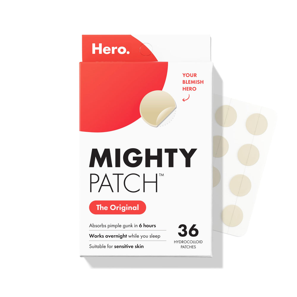 Mighty Patch front packaging showing 36 stickers and brand clarity