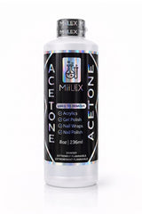 Miilex front bottle view showing brand and convenient size, quick removal benefit