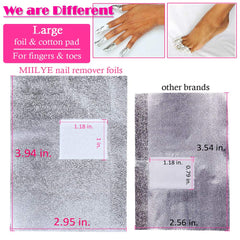 MIILYE wrap in use on a finger providing controlled acetone soak