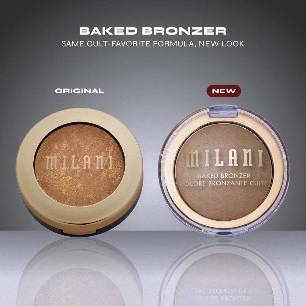 Milani Amalfi Glow brush picking up powder to show pickup ease and buildable color