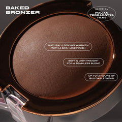 Milani Amalfi Glow swatched on skin demonstrating natural warm bronze finish