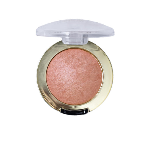 Milani baked blush open pan texture showing smooth, blendable finish