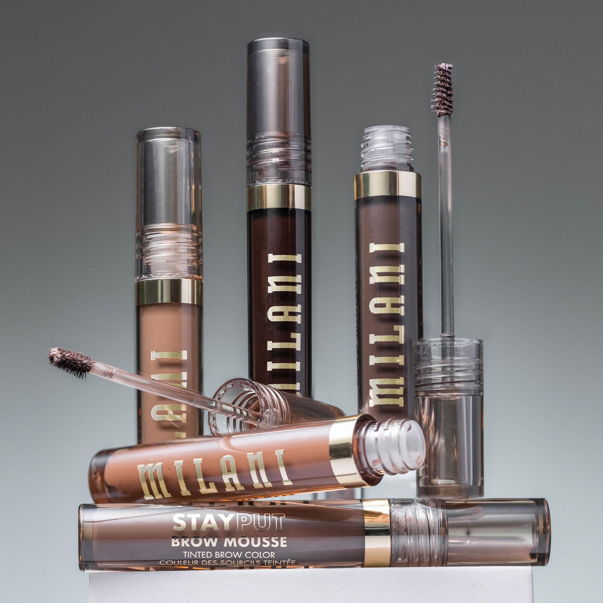 Milani Brow Tint on model medium brown illustrating wearable, long-lasting color