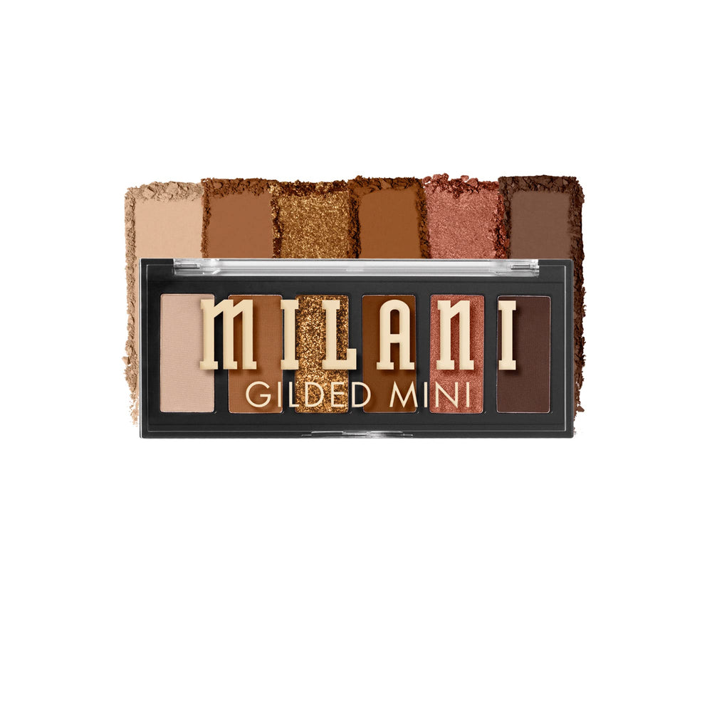 Milani palette front open showing six shades and easy application