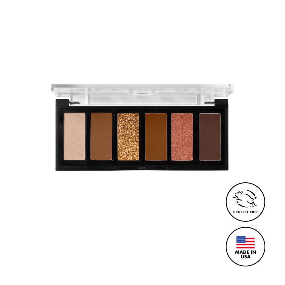 Milani palette back label showing ingredient panel and brand info