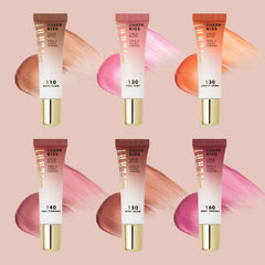 Milani being blended on cheek with fingers demonstrating quick, seamless application