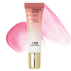 Milani Cheek Kiss Pink Flirt front bottle showing shade and brand benefit