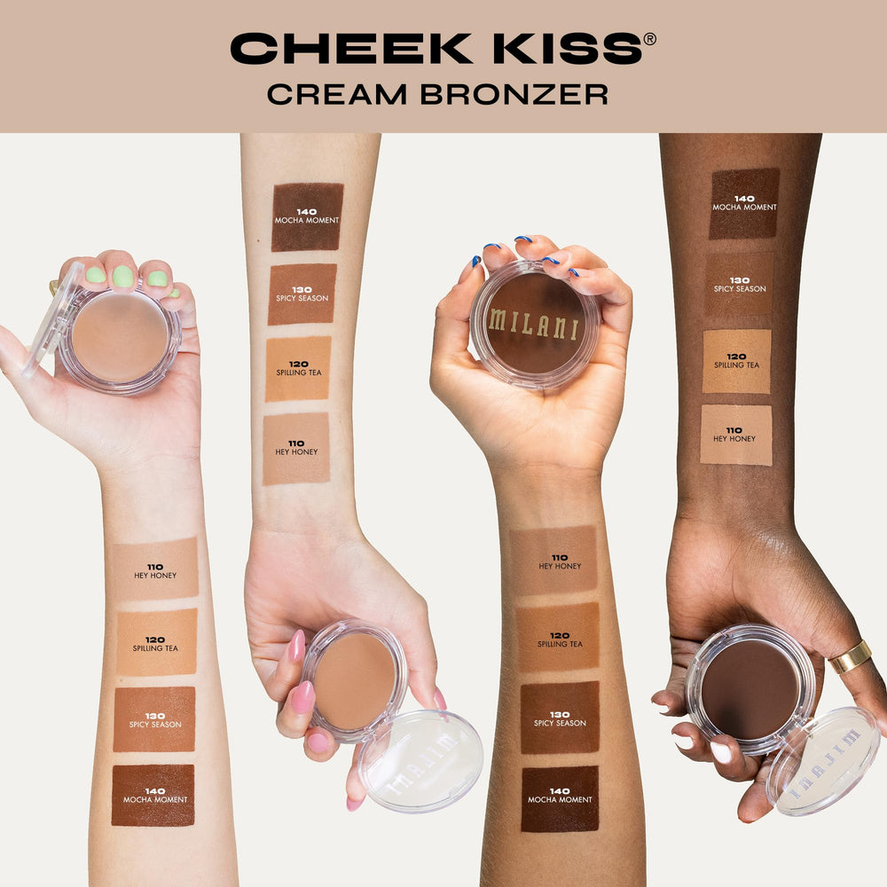 Milani applied on cheek showing natural bronzed contour and flattering warmth