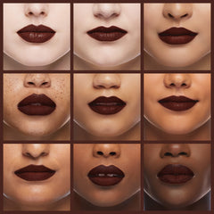 Milani applied on lips demonstrating velvet-matte finish and comfortable wear