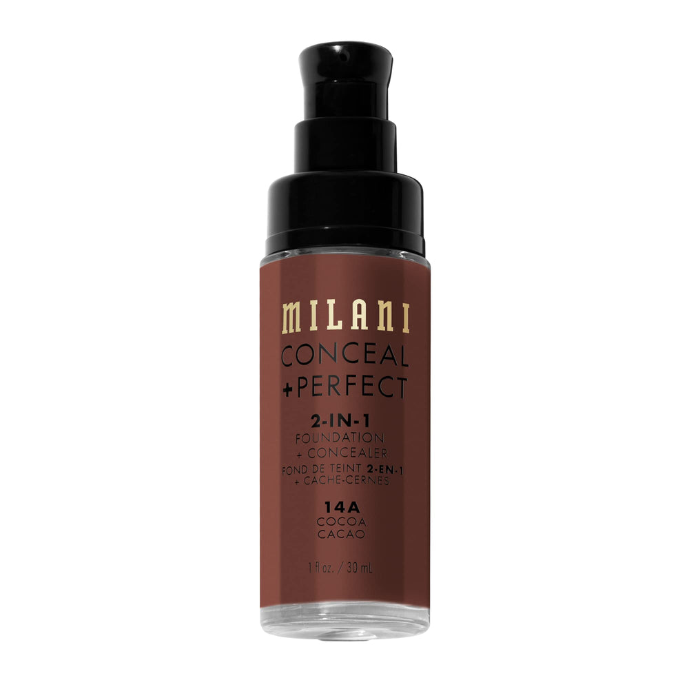 Milani swatches on arm comparing shade 14A Cocoa for precise color match