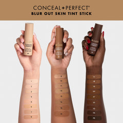 Milani stick being applied to cheek demonstrating quick, natural coverage