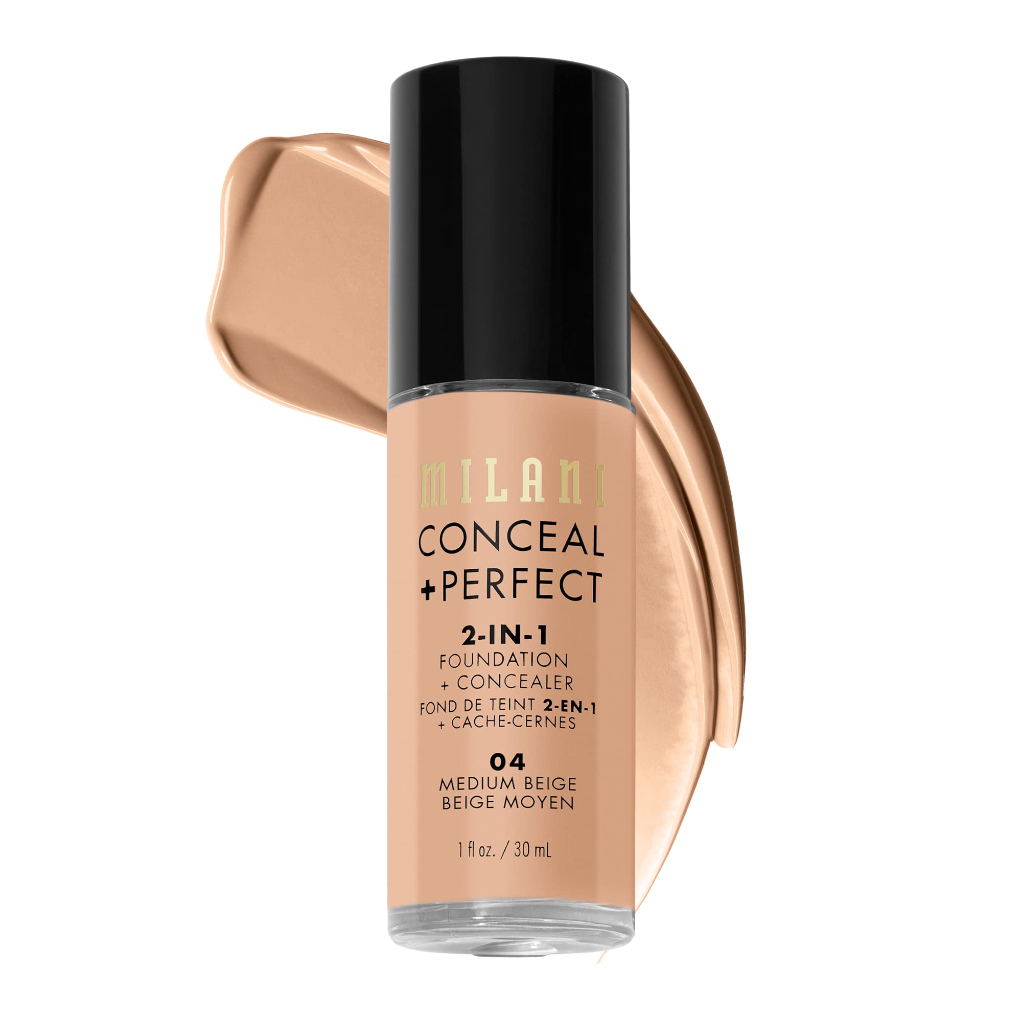 Milani front packaging showing product label and shade for quick identification