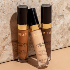 Milani concealer next to coin for scale and easy size comparison