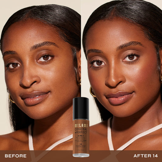 Milani creamy texture close-up demonstrating smooth blendability and full coverage
