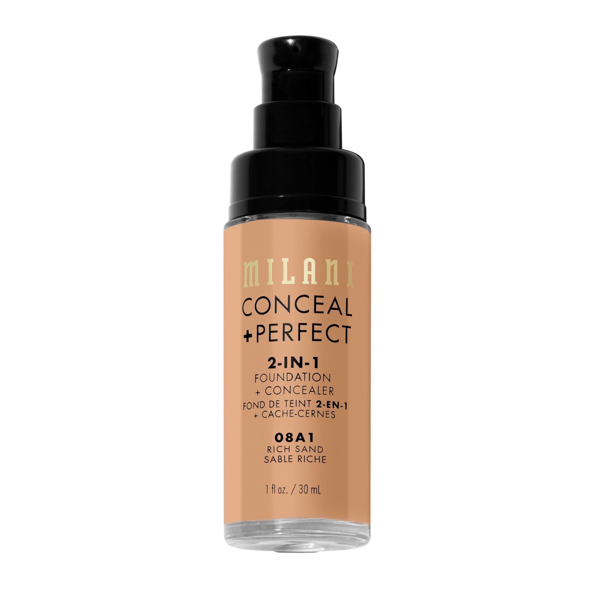 Milani creamy texture swatch showing smooth blendability and buildable coverage benefit